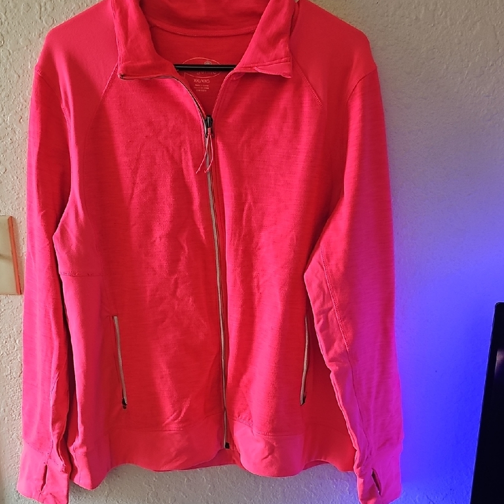 Tangerine Vibrant Pink Bomber Jacket